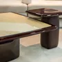 Tables for hotels - Bossa Side Table in HG Mahogany Wood - DUISTT