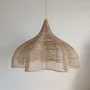 Suspensions - Immense suspension en rotin en forme de fleur H1m D1m50 - OFFICE OBJETS