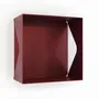 Decorative objects - CUBE WALL SHELF MADE OF AGATE STEEL - DECO-GEM