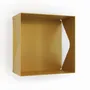 Decorative objects - CUBE WALL SHELF MADE OF AGATE STEEL - DECO-GEM