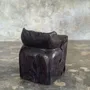 Stools - Stool, stool or small low armchair in Japanese style monoxyle brutalis - OFFICE OBJETS