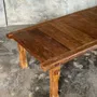 Coffee tables - Large upcycled gold teak coffee table L1m60 W70 H45 - OFFICE OBJETS