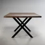 Tables Salle à Manger - Table CROSS en noyer - ITALCOLLECTIONS