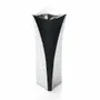 Design objects - Vase with silver and matt black "Ayum" - OTTAVIANI