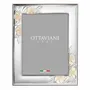 Design objects - Photoframe with silver "Camellias" - OTTAVIANI