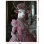 Objets design - Tableau imprimé Madame Vache en rose - VACHES ET COMPAGNIE