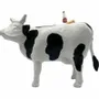 Objets design - Vache décorative la BroCOWtte : le noir-blanc artisanal - VACHES ET COMPAGNIE