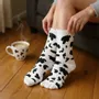 Objets design - Chaussettes imprimées Vache noire et blanche pour Femme - VACHES ET COMPAGNIE