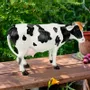 Objets design - Vache décorative noire et blanche en Résine - VACHES ET COMPAGNIE