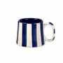 Tasses et mugs - Tasses à café à rayures en céramique - 3,6 x 2,6 pouces - CASA AMAROSA