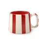 Tasses et mugs - Tasses à café à rayures en céramique - 3,6 x 2,6 pouces - CASA AMAROSA