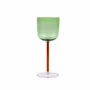 Stemware - Color Pop Wine Glass - Green, 7.5 x 2.8 Inches - CASA AMAROSA