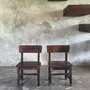 Chairs - Small antique Indonesian teak children's chair - OFFICE OBJETS