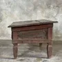 Bureaux - Petit écritoire table basse ancienne indonésienne en teck H33 40,5x55 - OFFICE OBJETS