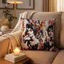 Fabric cushions - Linda decorative cushion cover 45 x 45 - Design by Anne Mondy - ARTDECORIS