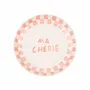 Assiettes au quotidien - Assiette à collation en céramique Ma Cherie, 7 x 7 pouces - CASA AMAROSA