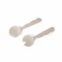 Ustensiles de cuisine - Serveur à salade en résine, vanille, 12,40 x 3,93 pouces - CASA AMAROSA