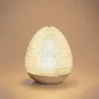 Design objects - Diamond cut acrylic lamp with ice gold base "Uovo" - OTTAVIANI