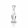 Objets design - Bougeoir avec motif floral argenté - OTTAVIANI