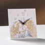 Design objects - Clock Miro-silver "Angels "with silver foil - OTTAVIANI