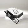 Objets design - Ceinture en cuir noir avec boucle noire - OTTAVIANI