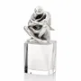 Objets design - Sculpture en argent sur socle de cristal « Maternité » - OTTAVIANI