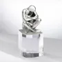 Objets design - Sculpture en argent sur socle de cristal « Maternité » - OTTAVIANI