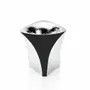 Objets design - Vase orné de l'inscription « Ayum » en argent et noir mat - OTTAVIANI