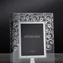 Objets design - Cadre photo en cristal avec feuille d'argent « Arbre de l'amour » - OTTAVIANI