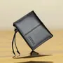 Objets design - portefeuille compact en cuir véritable noir - OTTAVIANI