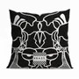 Fabric cushions - Black Misu 60 x 60 decorative cushion cover - Design by BRASS - ARTDECORIS