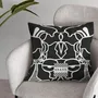 Fabric cushions - Black Misu 60 x 60 decorative cushion cover - Design by BRASS - ARTDECORIS