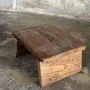 Tabourets - Petit tabouret d'appoint en teck ancien clair (3302) - OFFICE OBJETS