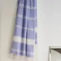 Bath towels - hammam towel Organic lavender blue/white - OTTOMANIA