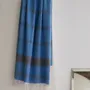 Bath towels - hammam towel Organic mediterranean blue/dark blue - OTTOMANIA