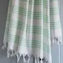 Bath towels - hammam towel Organic fresh green Large - OTTOMANIA
