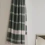 Bath towels - hammam towel Organic pine green/white - OTTOMANIA
