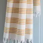 Bath towels - hammam towel Organic ocher Large - OTTOMANIA