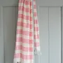 Serviettes de bain - fouta Organic rose bonbon - OTTOMANIA