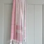 Pools - hammam towel with terry cloth, cerise - OTTOMANIA