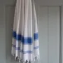 Other bath linens - hammam towel white/greek blue - OTTOMANIA
