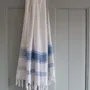 Other bath linens - hammam towel white/blue - OTTOMANIA
