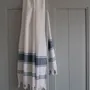 Other bath linens - hammam towel white/jeans blue - OTTOMANIA