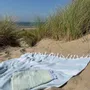 Autres linges de bain - fouta vert de mer/blanc - OTTOMANIA