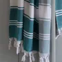 Other bath linens - hammam towel petrol/white - OTTOMANIA