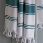 Other bath linens - hammam towel white/petrol - OTTOMANIA