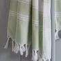 Autres linges de bain - fouta vert clair/blanc - OTTOMANIA
