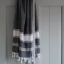 Other bath linens - hammam towel black/white - OTTOMANIA
