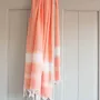 Other bath linens - hammam towel peach/white - OTTOMANIA