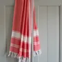 Other bath linens - hammam towel coral red/white - OTTOMANIA